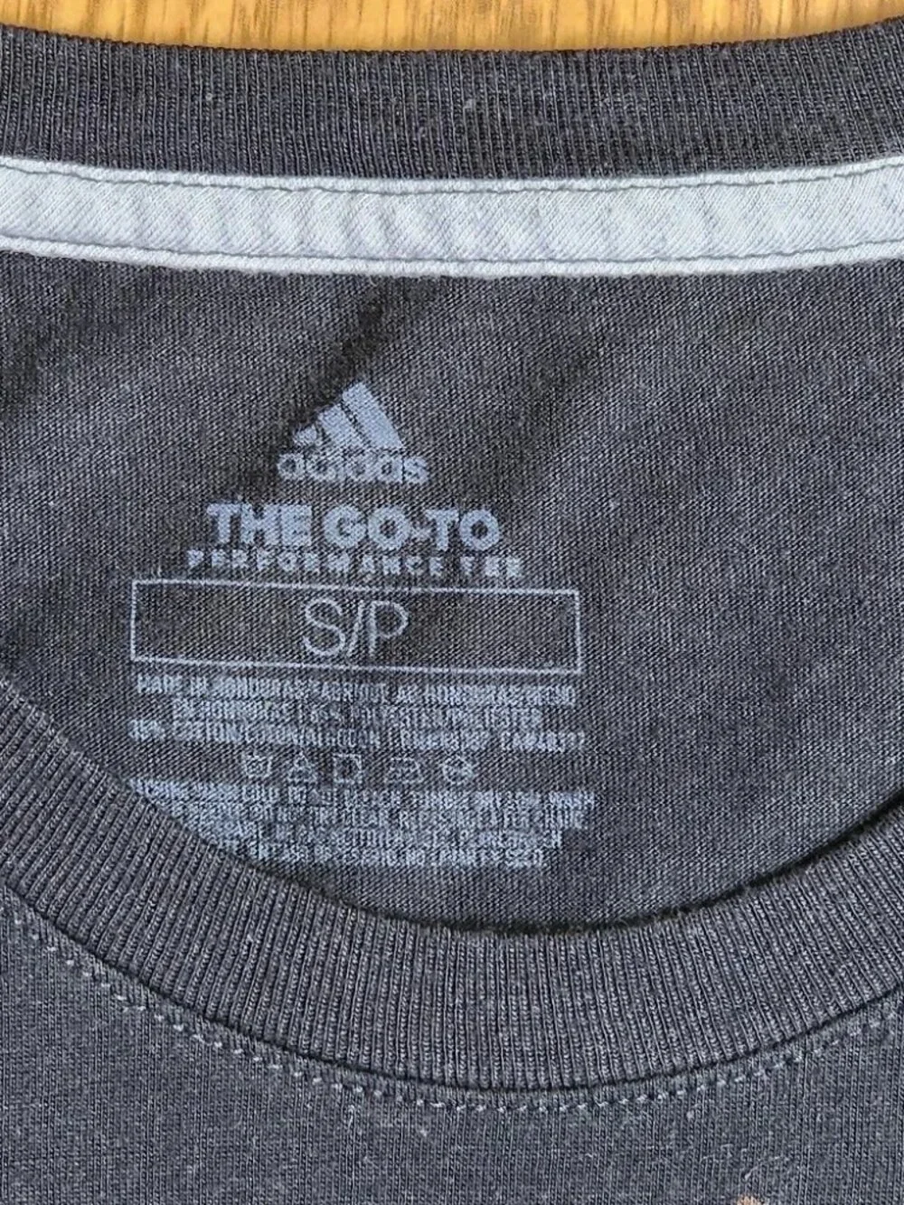 adidas Mens Sz Small Climalite Badge of Sport Graphic Tee Shirt Flawed